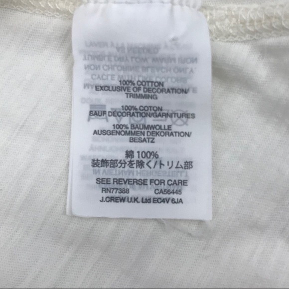 Madewell Whisper Cotton Crewneck Tee Peace Sign S - Picture 4 of 7